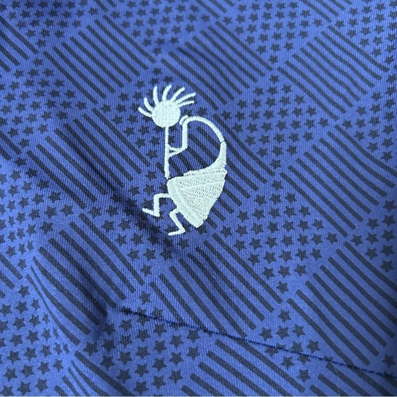 San Soleil Navy Golf Dress with Red and White Accents Size Small Stars Stripes - Picture 5 of 11